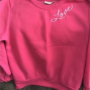 Bobbie Brooks Fuchsia Top with Love Detail